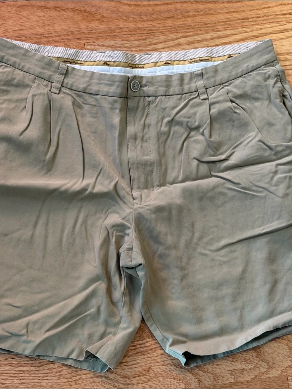 Tommy Bahama Men's Light Khaki Flat Front Shorts